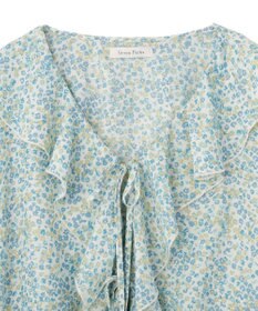 Green Parks 花柄フリルブラウス