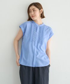 YECCA VECCA スモッキングピンタックシャツ