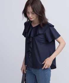 組曲 L ブラウスライクラッフル カットソー