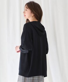 ANY L 【接触冷感/UVケア/アンチピリング】フーディーカーディガン