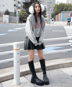 WEGO 【暖かい/裏起毛】裏起毛グラフィックスウェット