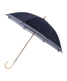 MOONBAT DAKS(ダックス) 晴雨兼用日傘 長傘 ハウスチェックジャカード×オーガンジーレース