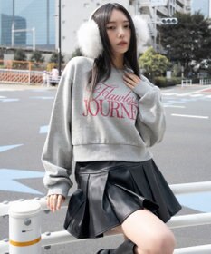 WEGO 【暖かい/裏起毛】裏起毛グラフィックスウェット