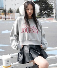 WEGO 【暖かい/裏起毛】裏起毛グラフィックスウェット