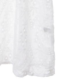 earth music&ecology パフスリーブ楊柳刺繍チュニック