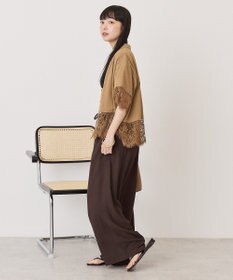 AMERICAN HOLIC レース切り替え半袖シャツ