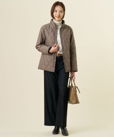 J.PRESS LADIES L 【WEB限定カラーあり】コンパクトタフタキルティング フーデッド コート