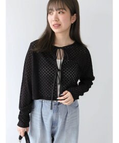 Green Parks ・ＥＬＥＮＣＡＲＥ　ＤＵＥ　２ｗａｙメッシュカーディガン