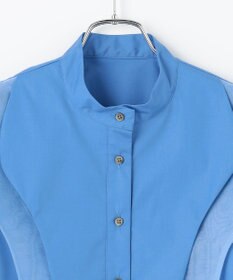 #Newans 【洗濯機可能】ウェイビービブデザインブラウス