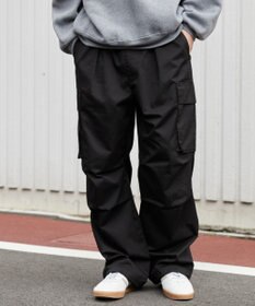 WEGO 【ウエストゴム】イージーワイドカーゴパンツ
