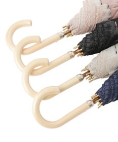 MOONBAT DAKS(ダックス) 晴雨兼用日傘 長傘 ハウスチェックジャカード×オーガンジーレース