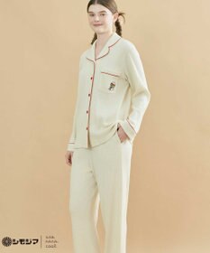une nana cool MADE WITH シモジマ 【綿100%】開襟ワッフルパジャマ