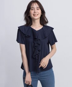組曲 L ブラウスライクラッフル カットソー