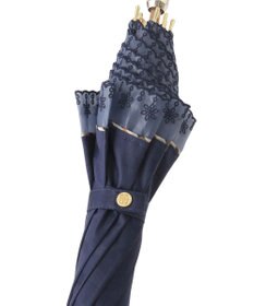 MOONBAT DAKS(ダックス) 晴雨兼用日傘 長傘 ハウスチェックジャカード×オーガンジーレース