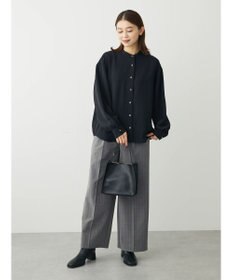 Green Parks きれいシルエットチェックワイドパンツ