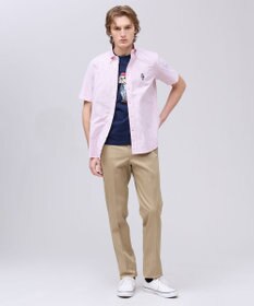 J.PRESS MEN 新デザイン【BULLDOG BOY】オックスフォード 半袖シャツ / B.D.