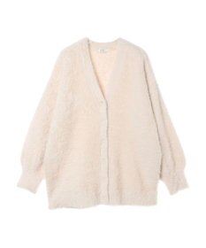 earth music&ecology ロングシャギーＶネックカーディガン