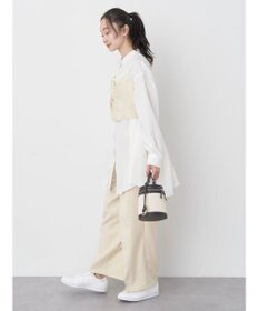 earth music&ecology ピンストライプストレートパンツ