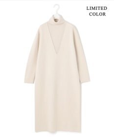 ICB 【WEB限定カラーあり】ウールブレンドスムース レイヤードデザインワンピース