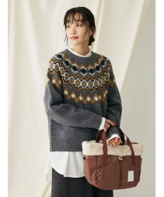 CRAFT STANDARD BOUTIQUE 求心柄ニットプルオーバー