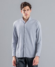 JOSEPH HOMME トライジャガードストレッチ　ウィングカラーシャツ