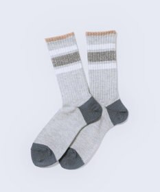 WHITE MAILS 【UNISEX】PAPER RIB LINE ソックス