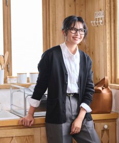 WEGO 【WEB限定/2025年秋冬新作//洗濯OK/毛玉レス/MLXLサイズ展開/オフィス/カジュアル】ベーシックニットカーディガン