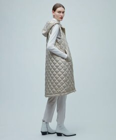 BEIGE， 【S-size】RENARD / フーデッドジレ