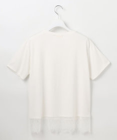 ANY SIS L 裾レース半袖Ｔシャツ