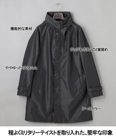 GOTAIRIKU 【シーンレスに対応】ブライトシャンブレーミリタリーパーカ コート