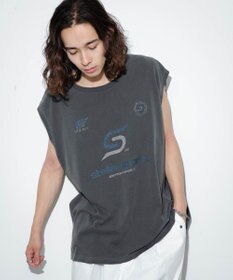 WEGO 【ユニセックス着用アイテム/手洗い可】ピグメントグラフィックノースリーブ