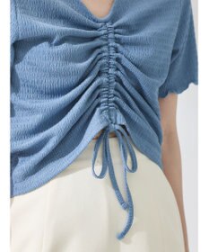 earth music&ecology ポコポコギャザードロストプルオーバー