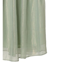 YECCA VECCA 箔プリントシアーギャザースカート