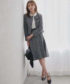 組曲 S 【WEB限定・2WAY】ジョーゼットシフォンレース襟 ブラウス