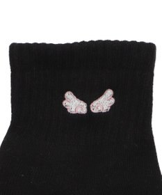 WEGO 刺繍アンクルパイルソックス