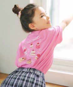 ANY KIDS 【綿100%】バックプリント オーバーサイズTシャツ