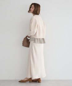 YECCA VECCA サテンフレアスカート