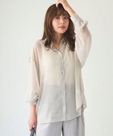 Feroux 【洗える】ベーシックシアー シャツ