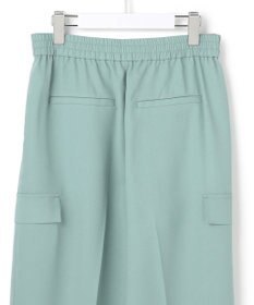 ICB 【先行予約】 FluidBackSatin ワイドストレートカーゴパンツ