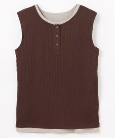 ANY 【2SET】ツインセットヘンリーネックタンクトップ