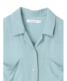 AMERICAN HOLIC 楊柳Ｗポケット開襟ワンピース