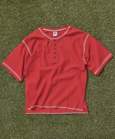 AMERICAN HOLIC 【RUSSELL】ワッフルヘンリーTシャツ