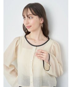 earth music&ecology シアーパイピングシャツ