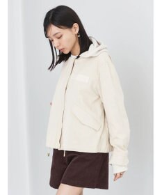 earth music&ecology パーカー付きミリタリーブルゾン