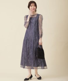 ANY SIS 【Lily Calin】クラシックナローレース ドレス