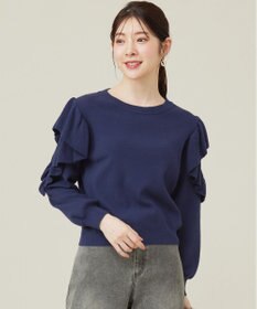 ANY SIS 【洗える】フリルスリーブ ニット