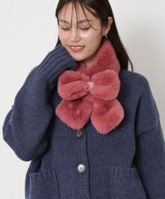 MOONBAT 【新色追加】PAUL & JOE ACCESSOIRES フェイクファーリボンマフラー