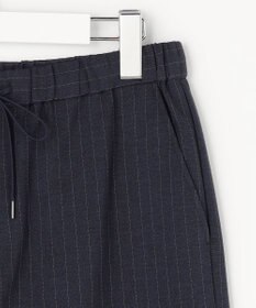 J.PRESS LADIES ペンシル SLUB STRIPE ワイド イージー パンツ