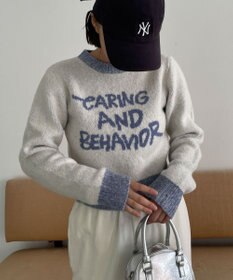 WEGO フラッフィーグラフィックちびニット