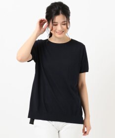 J.PRESS LADIES 【洗える】レーヨンストレッチ レイヤードニット